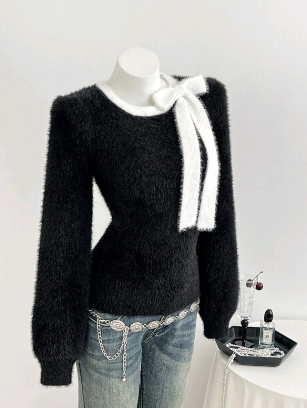 Women's Autumn/Winter Fashion Minimalist Versatile Daily Date Photo Slim - Picture 3 of 5